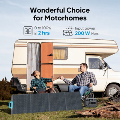 BLUETTI PS54 Solar Generator  with PV120S Solar Panel 700W 537Wh LiFePO4 Battery Solar Generator for Road Trip Vanlife - 5