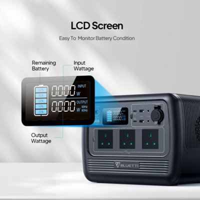 BLUETTI PS72 1000W Solar Generator with PV120S Solar Panel Included 716Wh LiFePO4 Battery Off-Grid Solar Generator - 3