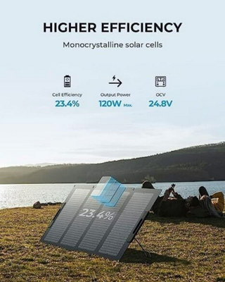 BLUETTI PS72 1000W Solar Generator with PV120S Solar Panel Included 716Wh LiFePO4 Battery Off-Grid Solar Generator - 9