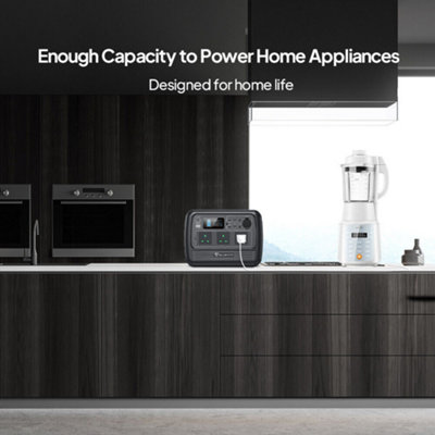 BLUETTI PS72 1000W Solar Generator with PV200 Solar Panel Included 716Wh LiFePO4 Battery Off-Grid Solar Generator