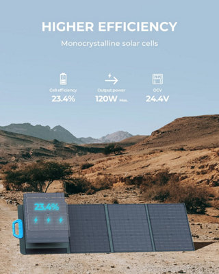 BLUETTI PV120 Black 120W Solar Panel - 3