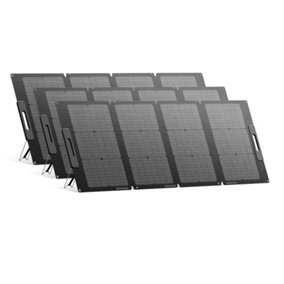 BLUETTI PV120S 3 pieces 120W Solar Panels for Portable Power Station,Foldable Solar Charger with Adjustable Kickstands for Camping