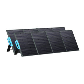 BLUETTI PV200 2 pieces 200W Solar Panels for Portable Power Station,Foldable Solar Charger with Adjustable Kickstands for Camping