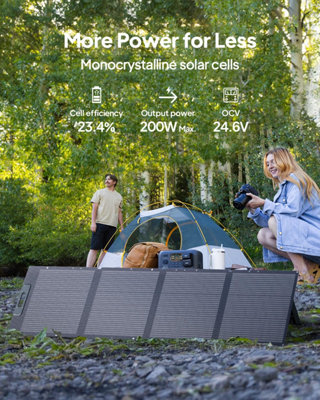 BLUETTI PV200 Black 200W Solar Panel