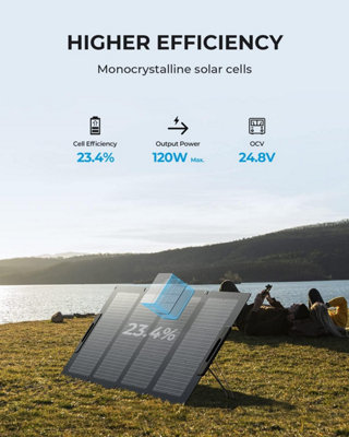 BLUETTI Solar Generator AC180 with PV120S Solar Panel Included 1152Wh LiFePO4 Battery Backup 1800W Off-grid Solar Generator - 6
