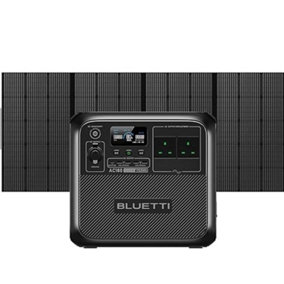 BLUETTI Solar Generator AC180 with PV350 Solar Panel Included 1152Wh LiFePO4 Battery Backup 1800W Off-grid Solar Generator
