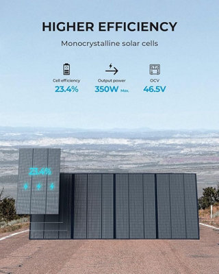 BLUETTI Solar Generator AC200MAX with PV350 Solar Panel Included 2048Wh LiFePO4 Battery Backup 2200W Solar Generator - 8