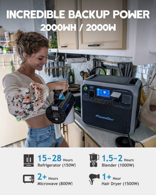 BLUETTI solar generator AC200P 2000Wh With 2PV350 350W Solar Panel 2000W Portable Solar Generator Lifepo4 Power Generator Kit - 6