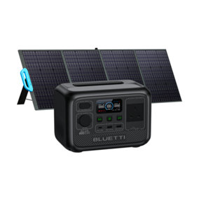 BLUETTI Solar Generator AC2A with PV200 Solar Panel, 204Wh LiFePO4 Battery Solar Generator for Outdoor Camping