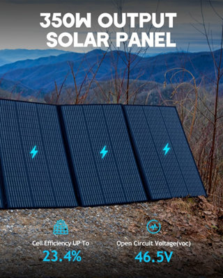 BLUETTI Solar Generator AC300&B300 Extra Battery with  PV350 Solar Panel Included 3072Wh Power Station 3000W LiFePO4 Battery - 7