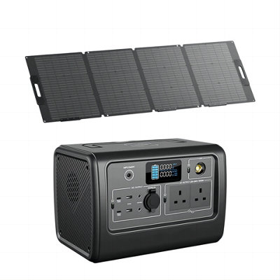 BLUETTI Solar Generator EB70 with PV120S Solar Panel Included