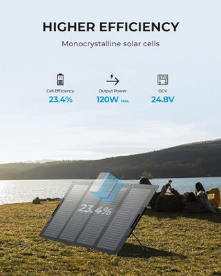 BLUETTI Solar Generator EB70 with PV120S Solar Panel Included - 7