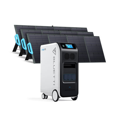 BLUETTI Solar Power Station EP500Pro with 3 pieces 200W solar panels 5100Wh LiFePO4 Battery Backup 3000W UPS Solar Generator Price Comparisons | Compare The Build