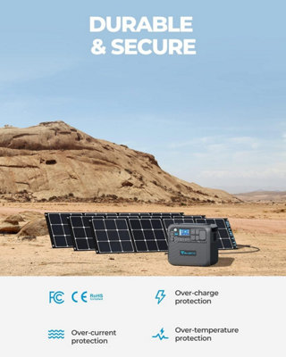 BLUETTI SP200 200W Solar Panel for EB3A/EB55/EB70S/AC70/AC180/AC200MAX/AC300/AC200P/AC50S/EB240 Power Station Portable Foldable - 5