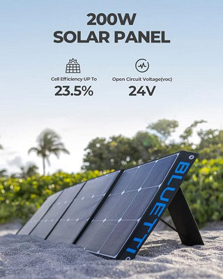 BLUETTI SP200L 200W Solar Panel for EB3A/EB55/EB70S/AC70/AC180/AC200MAX/AC300/AC200P/AC50S/EB240 Power Station Portable Foldable