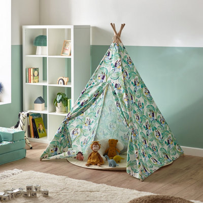 Bluey Kids Teepee Tent with Carry Bag Easy to Assemble