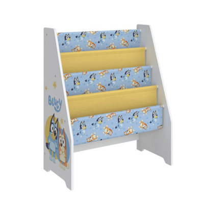 Bluey Wooden Book Storage Rack - Easy to Assemble Kids' Bookshelf ...