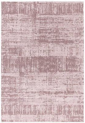 Blush Abstract Modern Easy to clean Rug for Bedroom & Living Room-120cm X 170cm