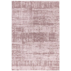 Blush Abstract Modern Easy to clean Rug for Bedroom & Living Room-120cm X 170cm