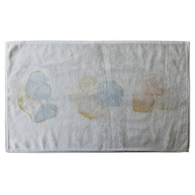 Blush, blue, white, beige watercolor illustration & elements (Bath Towel) / Default Title
