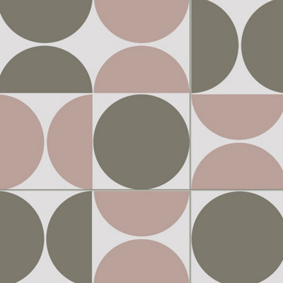 Blush Fusion Grey Designer Effect Anti-Slip Vinyl Flooring For Kitchen ...