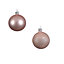 Blush Pink Glass Christmas Baubles Tree Decor Pack Of 6 8cm Rose Gold Baubles