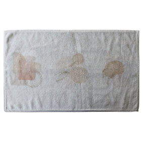 Blush, pink, ivory, beige watercolor Illustration and gold elements (Bath Towel) / Default Title