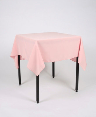 Blush Pink Square Tablecloth 147cm x 147cm (58" x 58")