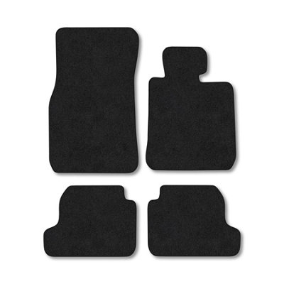 BMW 2 Series (2014+) F22 Premium Car Mats Tufted-Pile Carpet Black Trim ...