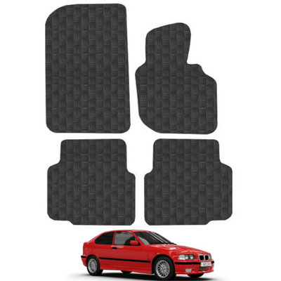 BMW 3 Series 1994-2001 E36 Compact Car Floor Mats Rubber Tailored Fit 4pcs Set