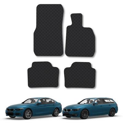 BMW 3 Series 2012-2019 F30/F31 Car Floor Mats Tailored Fit Rubber Heavy ...