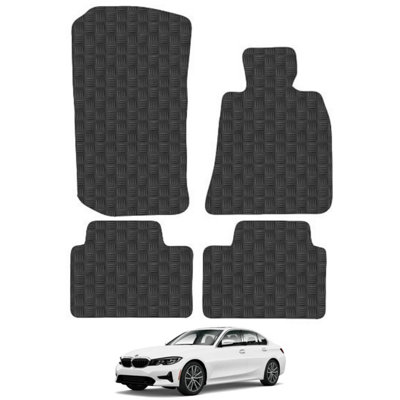 BMW 3 Series 2019-Onwards G20/G21 Car Floor Mats Rubber Tailored Fit 4pcs Set