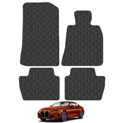 BMW 4 Series G22 Coupe 2020-Onwards Car Floor Mats Rubber Tailored Fit