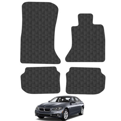 BMW 5 Series 2010-2013 Saloon/Estate Car Floor Mats Rubber Tailored Fit 4pcs Set