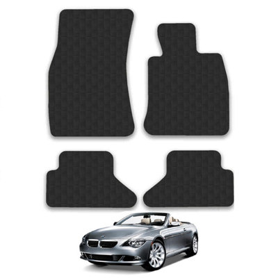 BMW 6 Series 2004-2010 E64 Cabriolet Car Floor Mats Rubber Tailored Fit 4pcs Set