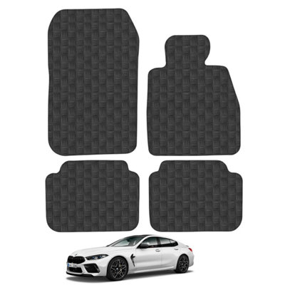 BMW 8 Series G16 Gran Coupe 2018-Onward Car Mats Rubber Tailored Heavy-Duty