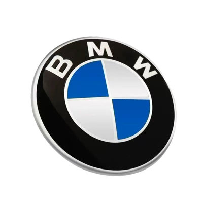 BMW Jantes Emblem, 70mm, Black/White/Blue/Silver, 1-Piece Car Badge
