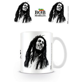 Bob Marley Black and White Mug White/Black (One Size)