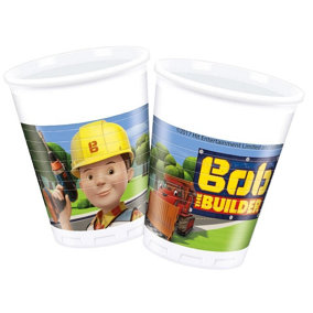 Bob the Builder Plastic Party Cup (Pack of 8) Multicoloured (One Size)