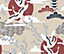 Bobbi Beck eco-friendly Beige crane and cherry blossom wallpaper