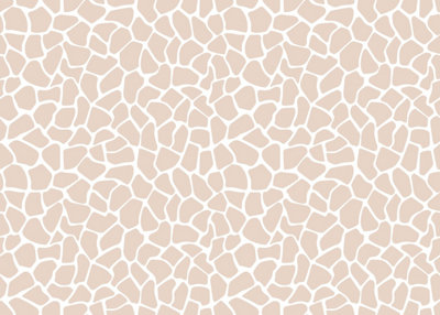 Bobbi Beck eco-friendly beige giraffe print wallpaper