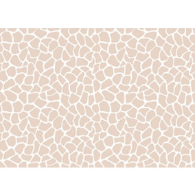 Bobbi Beck eco-friendly beige giraffe print wallpaper