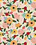 Bobbi Beck eco-friendly Beige modern illustrated floral wallpaper