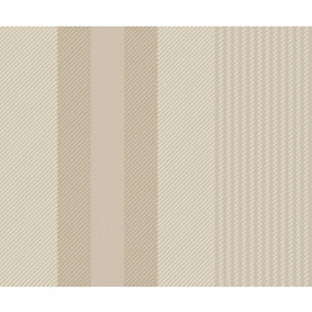 Bobbi Beck eco-friendly Beige multi way stripe wallpaper