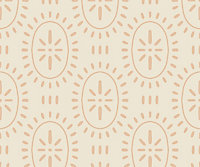 Bobbi Beck eco-friendly Beige sun motif pattern wallpaper