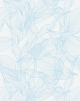 Bobbi Beck eco-friendly Blue abstract floral wallpaper