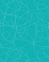 Bobbi Beck eco-friendly Blue abstract line wallpaper