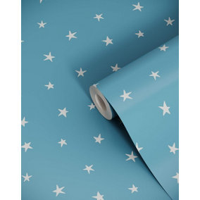 Bobbi Beck eco-friendly Blue childrens star wallpaper