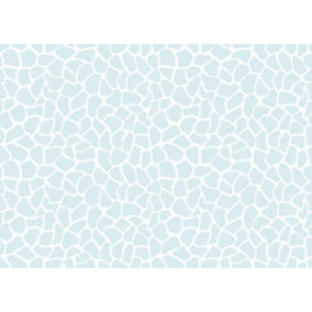 Bobbi Beck eco-friendly blue giraffe print wallpaper