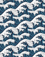 Bobbi Beck eco-friendly Blue great wave off kanagawa